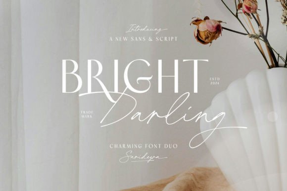 Bright Darling Duo: Elevate Your Designs with Elegant Typography