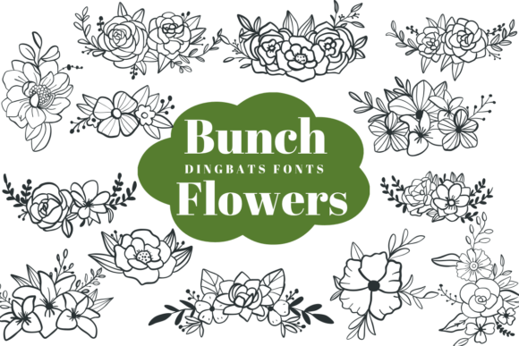 Bunch Flowers: A Creative Dingbats Font for Designers