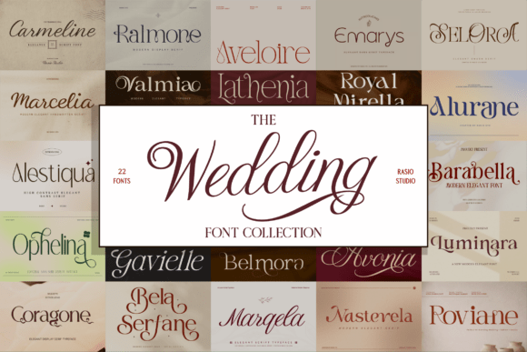 Create Timeless Designs with The Wedding Font Collection