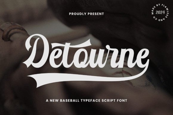 Detourne: A Retro Baseball Script for Timeless Design