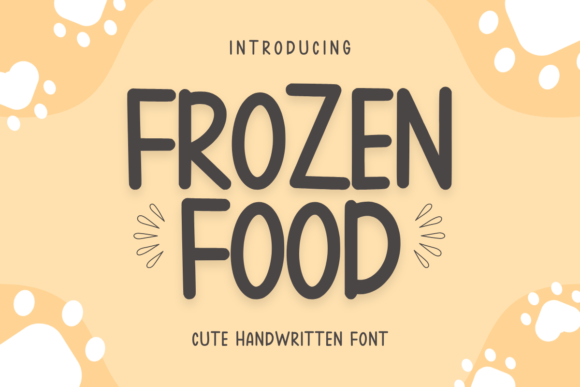 Discover the Frozen Food Font: A Delightful Handwritten Typeface