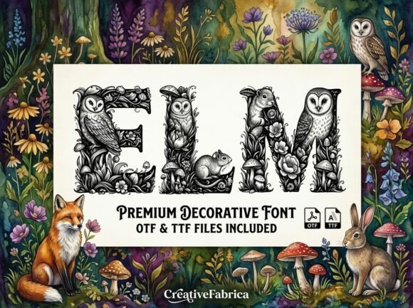 Elm: A Storybook Font for Magical Design Projects