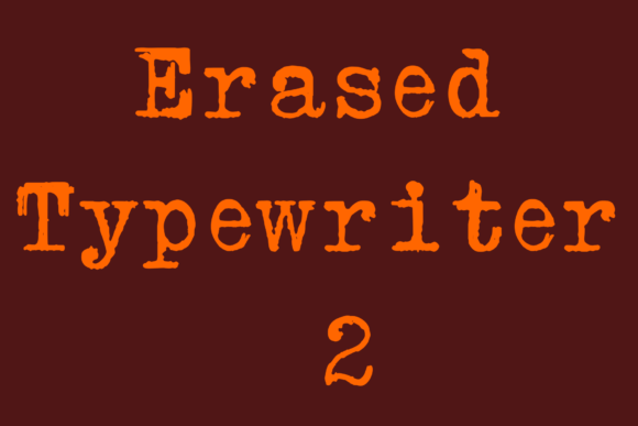 Erased Typewriter 2: A Distressed Typeface with Vintage Charm