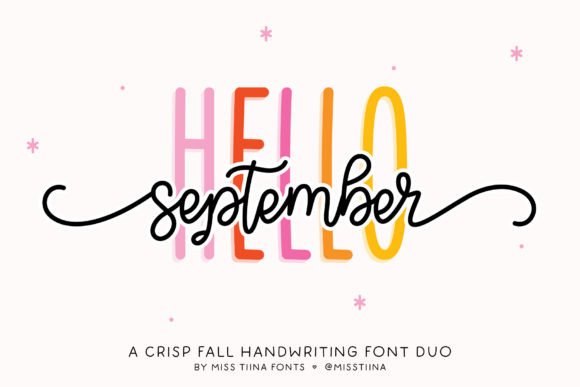 Hello September Duo: Stylish Fonts for Modern Design