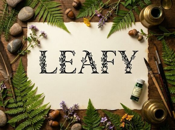 Leafy: A Striking Display Font for Bold Designs