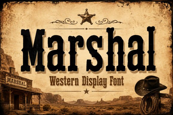 Marshal: A Bold Western Display Font