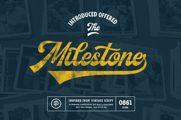 Milestone: A Vintage Font for Authentic Design