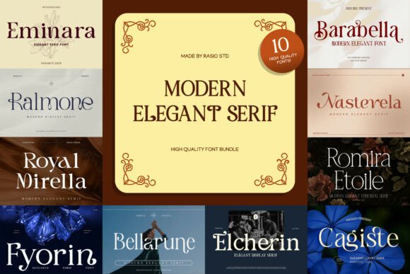Modern Elegant Serif: A Refined Font Collection