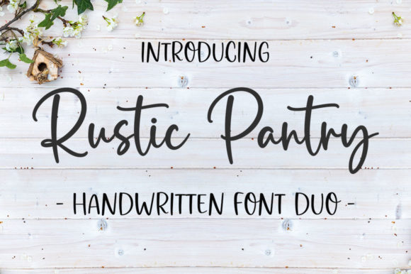 Rustic Pantry: A Handwritten Font for Elegant Designs