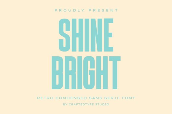 Shine Bright: A Bold Retro Font for Modern Creators