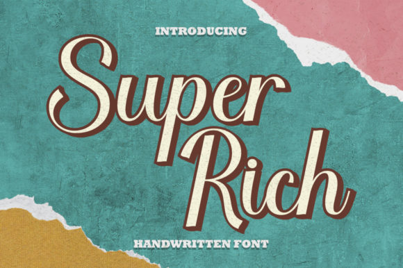 Super Rich: A Delicate Script Font for Elegant Designs